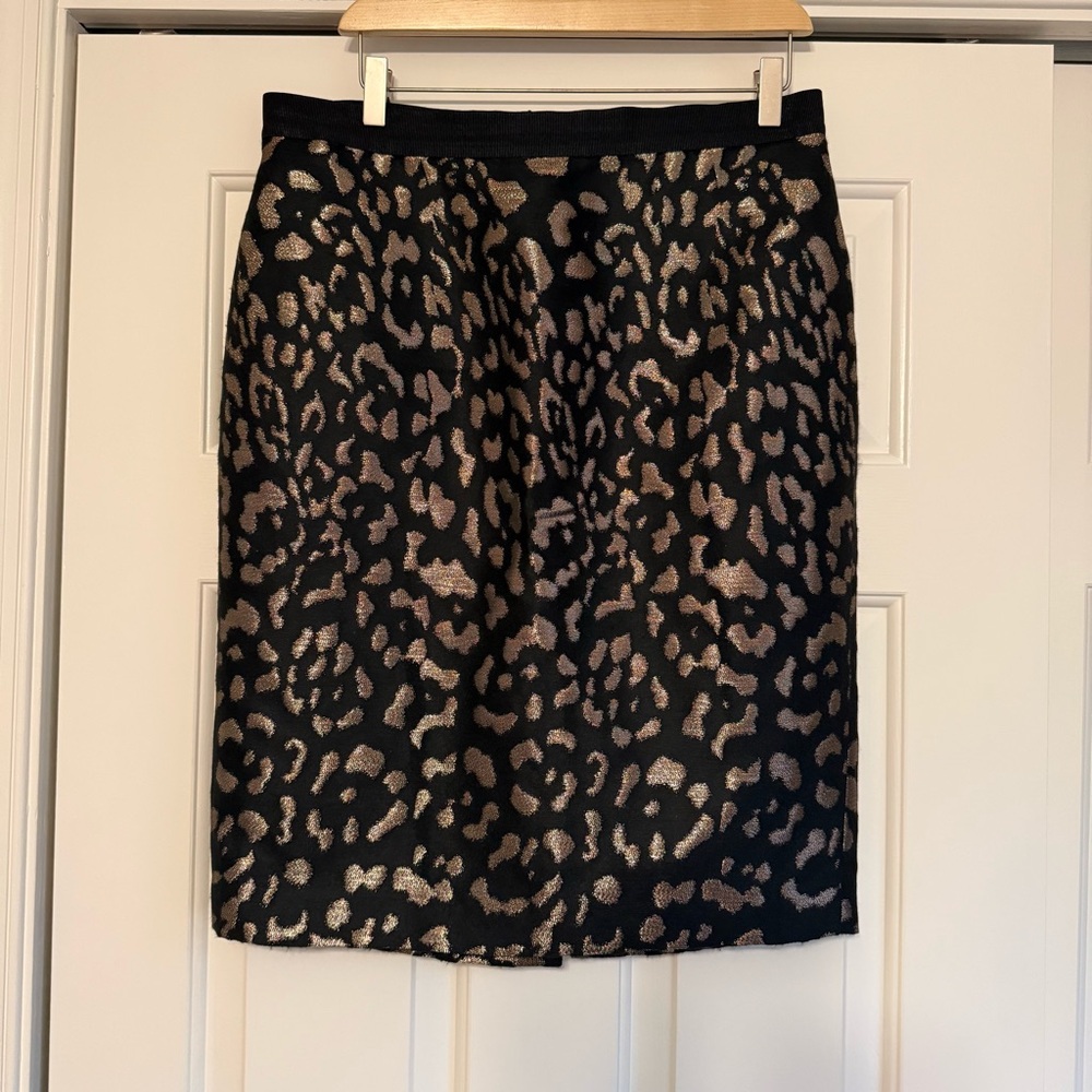 Ann Taylor Women’s Cheetah Animal Print Pencil Skirt 12